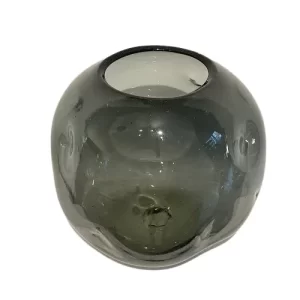 Jarrón Florero negro traslúcido