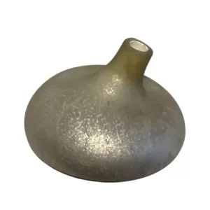 Jarrón vidrio soplado Plata