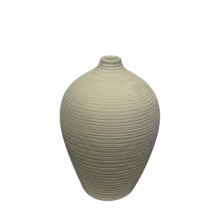 Jarrón de vidrio soplado Concreto - Aurea